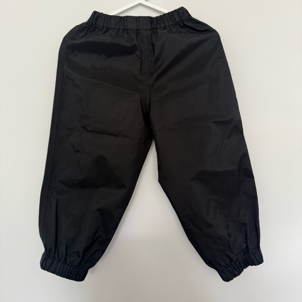 MEC Black Rain‎ Pants with Elastic Cuffs